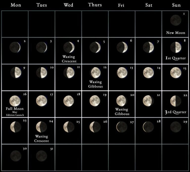 2022 Moon Calendar